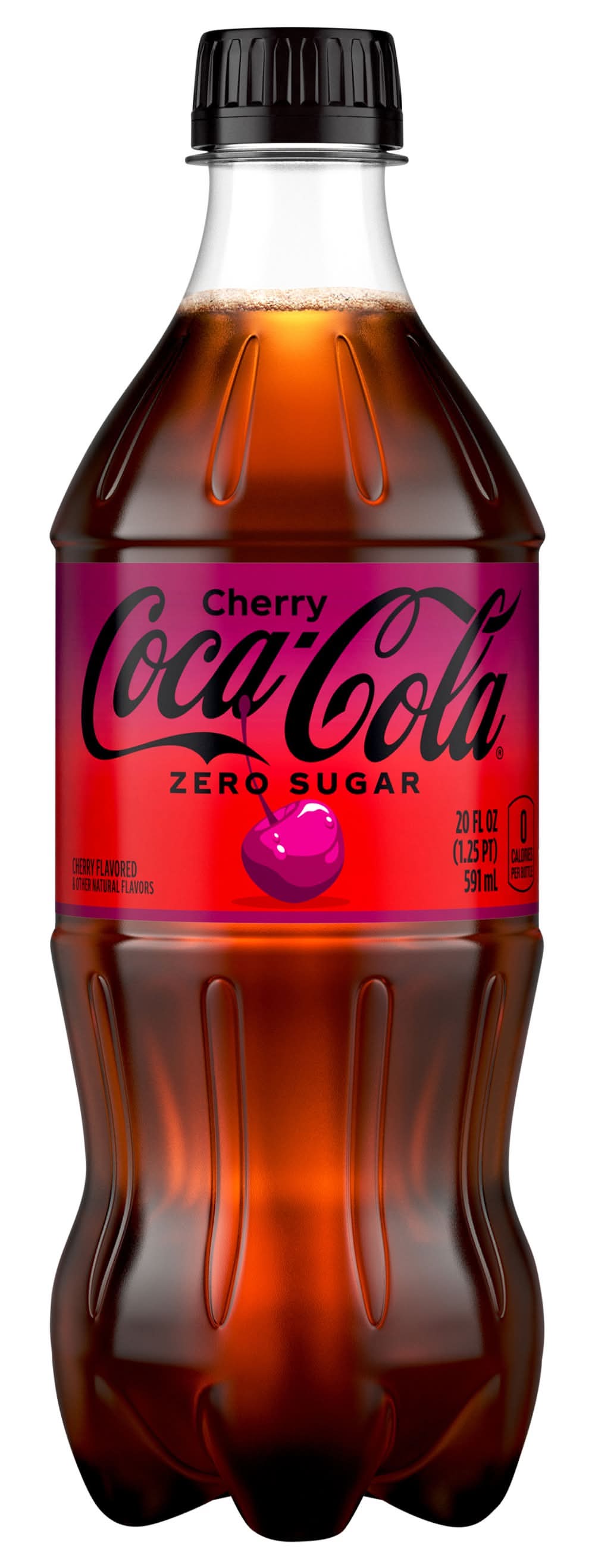 Coca-Cola Zero Sugar Soft Drink, Cherry (20 fl oz)