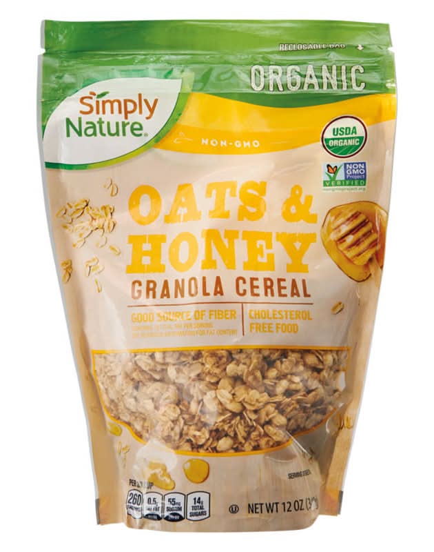 Simply Nature Organic Granola Cereal, Oats & Honey (12 oz)