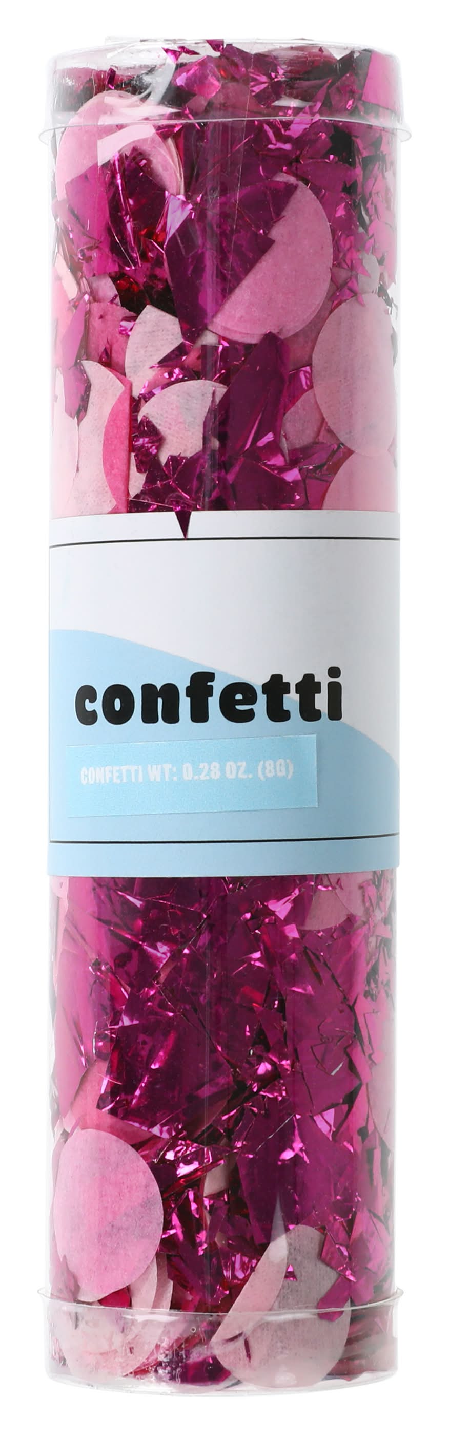 Party Confetti Tube 0.28oz Pink