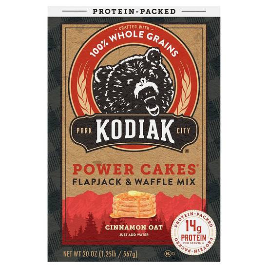 Kodiak Power Cakes Cinnamon Oat Flapjack & Waffle Mix