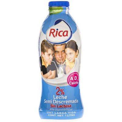 RICA Leche UHT S/Lactosa Litro (AP) (Salud)