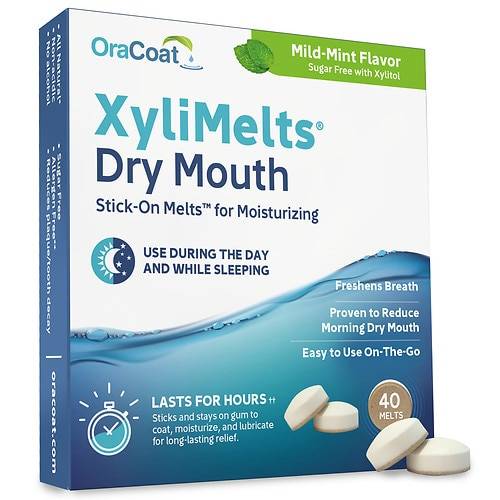 XyliMelts Dry Mouth Relief Mild Mint - 40.0 ea
