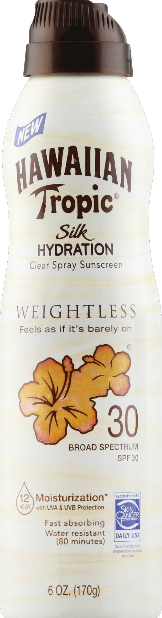 Hawaiian Tropic Broad Spectrum Spf 30 Clear Spray Sunscreen Lotion (6 oz)