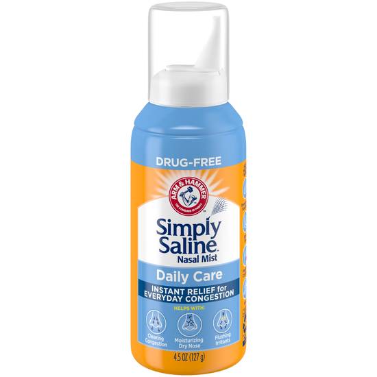 Arm & Hammer Simply Saline Nasal Care Daily Mist, 4.5 OZ