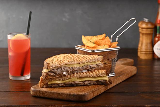 Beef Burger /Wrap with Wedges + Large Lemonade