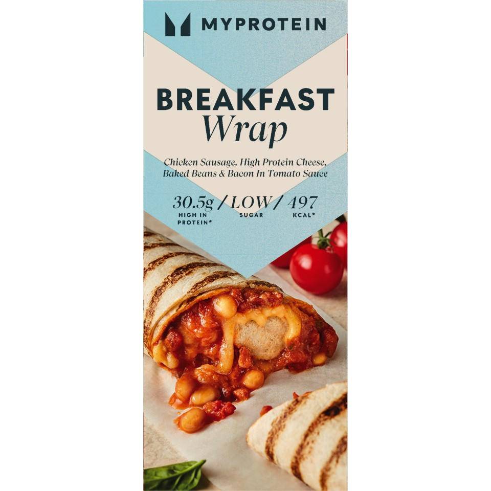 Myprotein Breakfast Wrap With Chicken Sausage Egg and Bacon