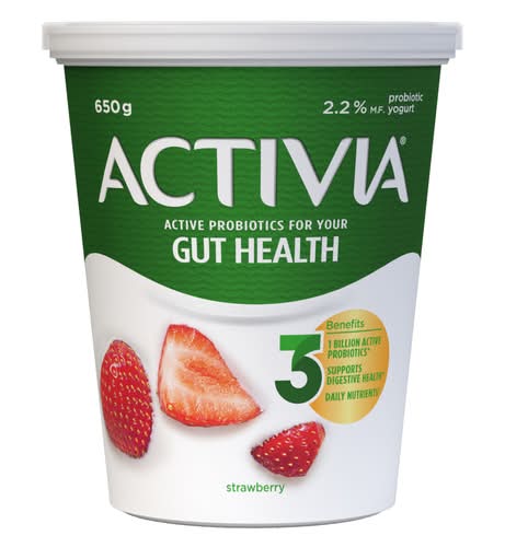 Activia Gut Health Probiotic Yogurt, Strawberry (650 g)