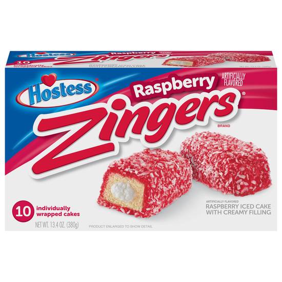 Hostess Zingers Raspberry Iced Cakes (10 ct)