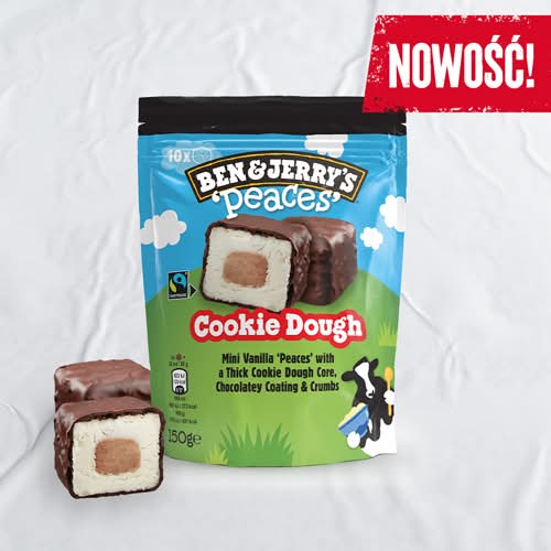 BEN&JERRY'S PEACES COOKIE DOUGH