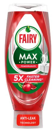 Fairy Pomegranate, Max Power Dish Detergent Washing Up Liquid (660ml)