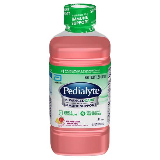 Pedialyte Advancedcare Strawberry Lemonade Electrolyte Solution (33.8 fl oz)