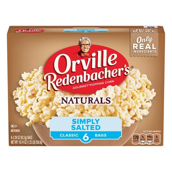 Orville Redenbacher's Naturals Microwave Popcorn (6 ct)(simply salted)
