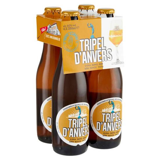 De Koninck Triple d''Anvers Bier Flessen 4 x 330 ml