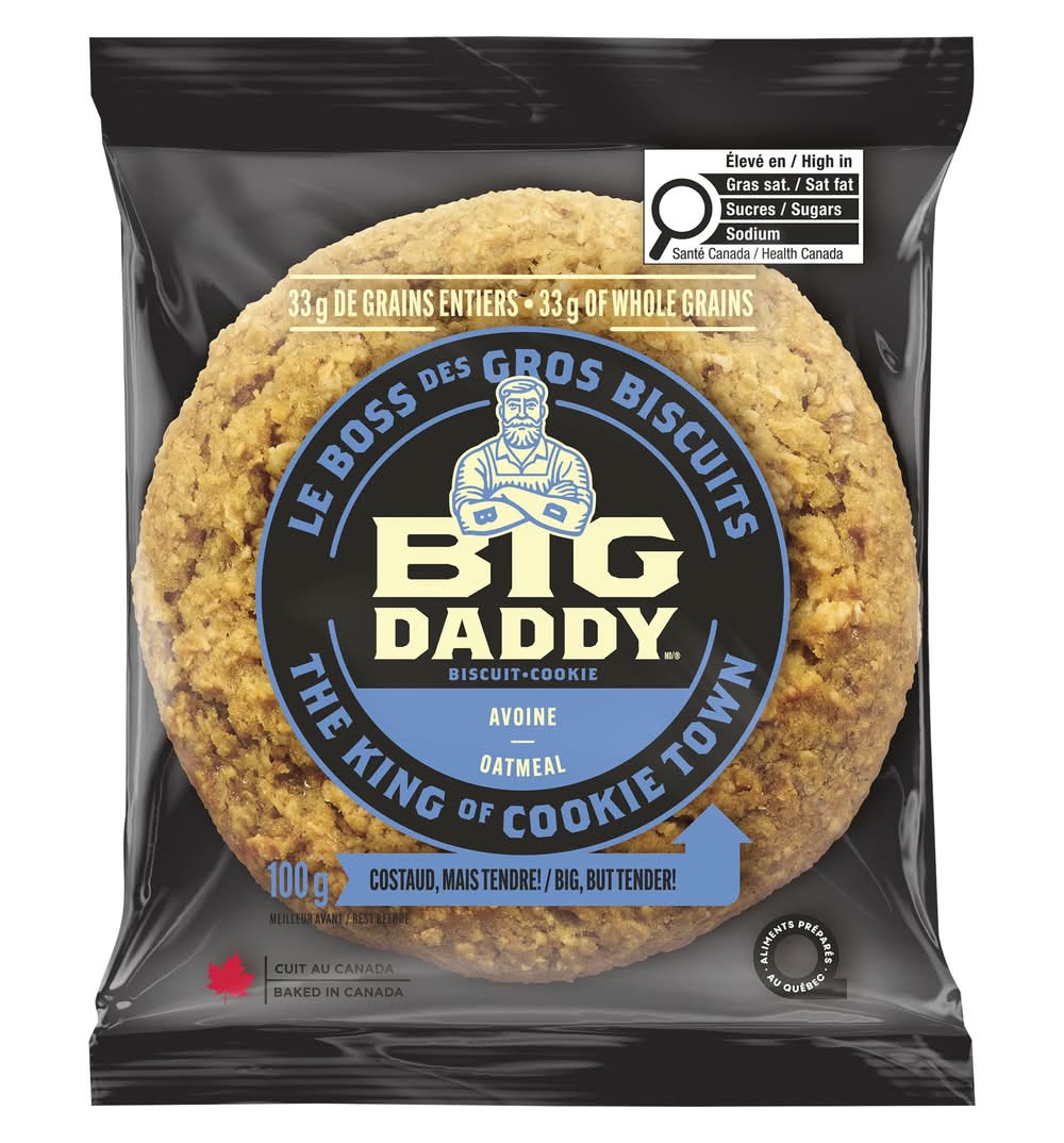 Big daddy biscuit d'avoine (100 g) - oatmeal biscuit (100 g)