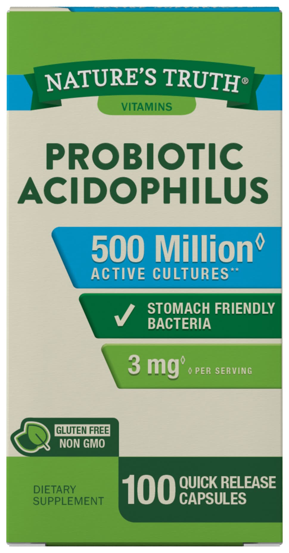 Nature's Truth Probiotic Acidophilus Capsules (3.2 oz)