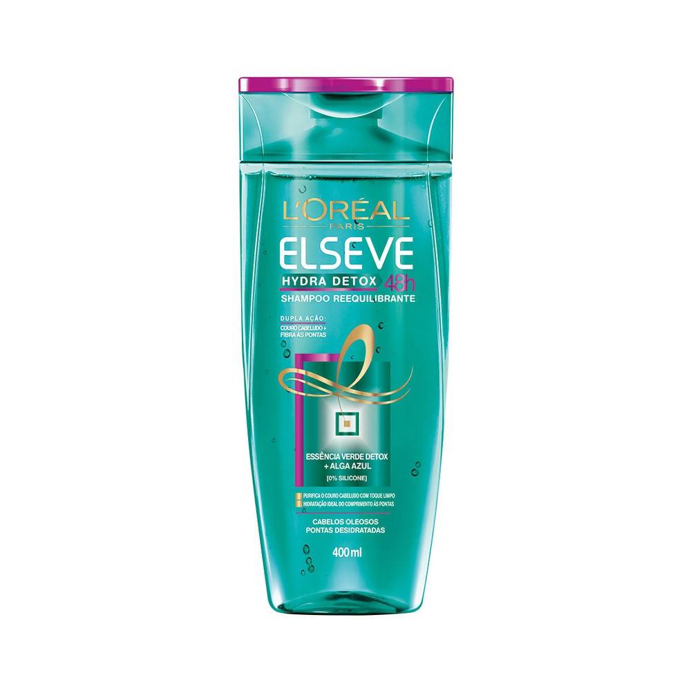 L'oréal paris shampoo hydra detox 48h elseve (400ml)