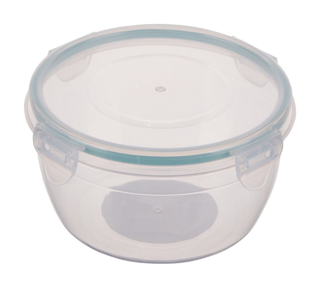 True Living Snap Lid Round Container 29 oz, Clear