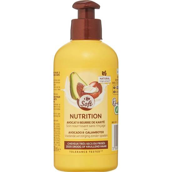 Carrefour Soft - Crème cheveux nutrition avocat beurre de karité