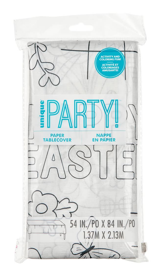 Unique Party! Easter Paper Tablecover 54 In X 84 In
