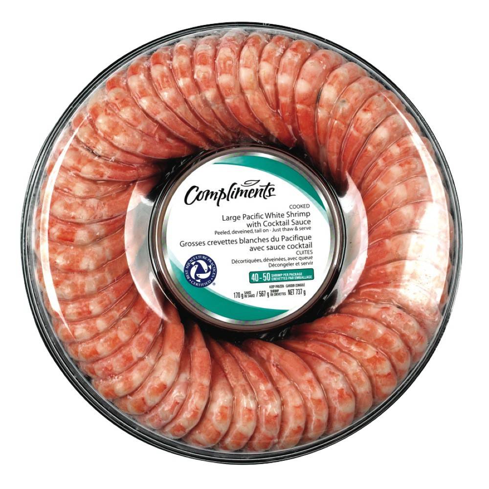 Compliments Ring With Cocktail Sauce Shrimp (737 g)