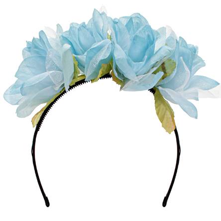 Diadema de flores, 20 cm