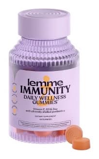 Lemme Immunity Daily Wellness Dietary Supplement Gummies, Sweet Orange (60 ct)