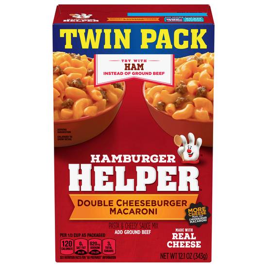 Hamburger Helper Twin pack Double Cheeseburger Macaroni Mix (13.6 oz)