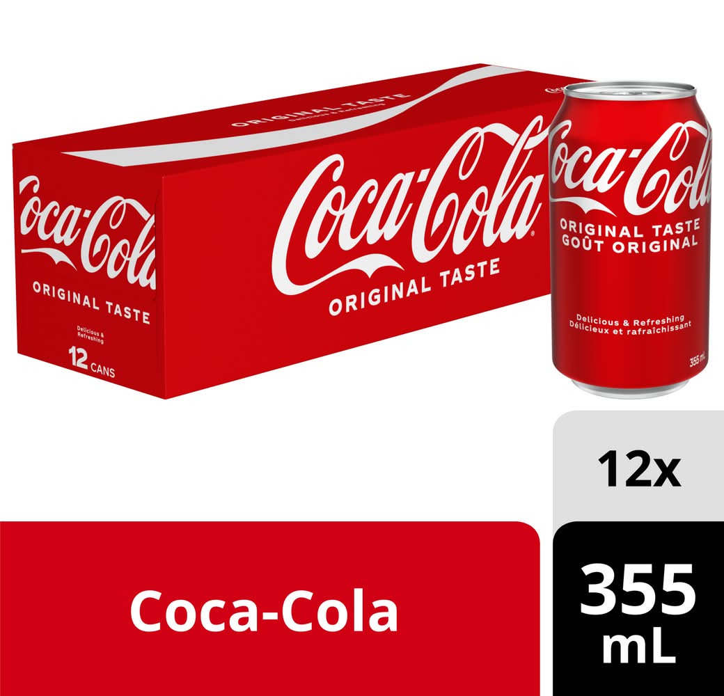Coca-Cola Original Taste Soda (12 x 355 ml)