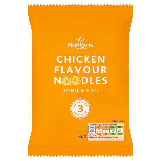 Morrisons Chicken Flavour, Wheat Noodles (85g)