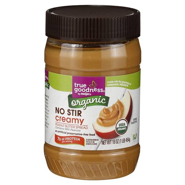 True Goodness Organic Creamy Peanut Butter, 16 oz