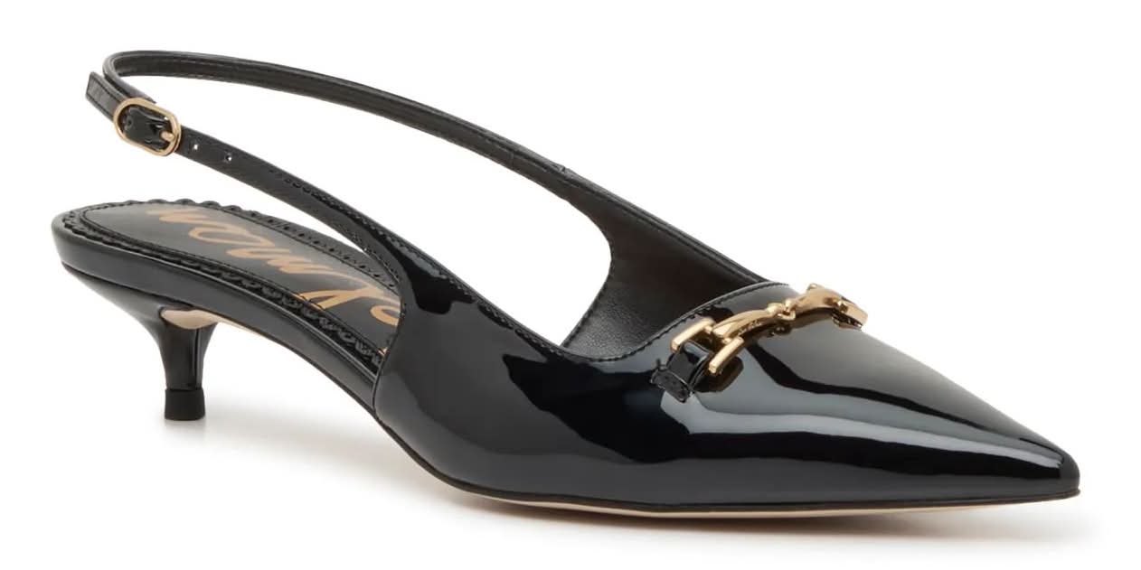 Sam Edelman Signature Collect Finlie Pump (Black Patent Medium - 10)