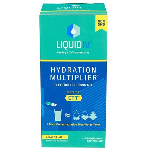 Liquid I.V. Lemon Lime Hydration Multiplier 8 Pack Case