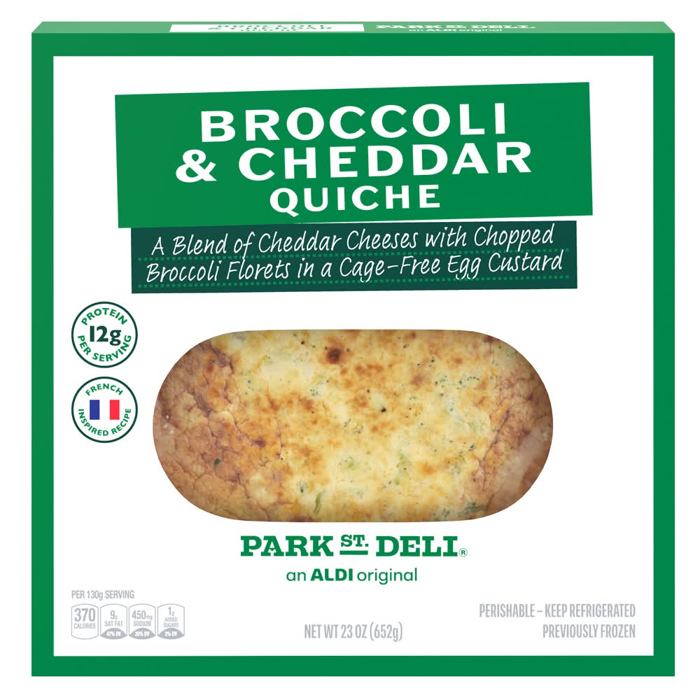 Park Street Deli Quiche, Broccoli & Cheddar (23 oz)