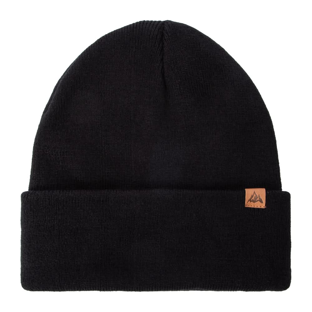 Color Knit Hat Black