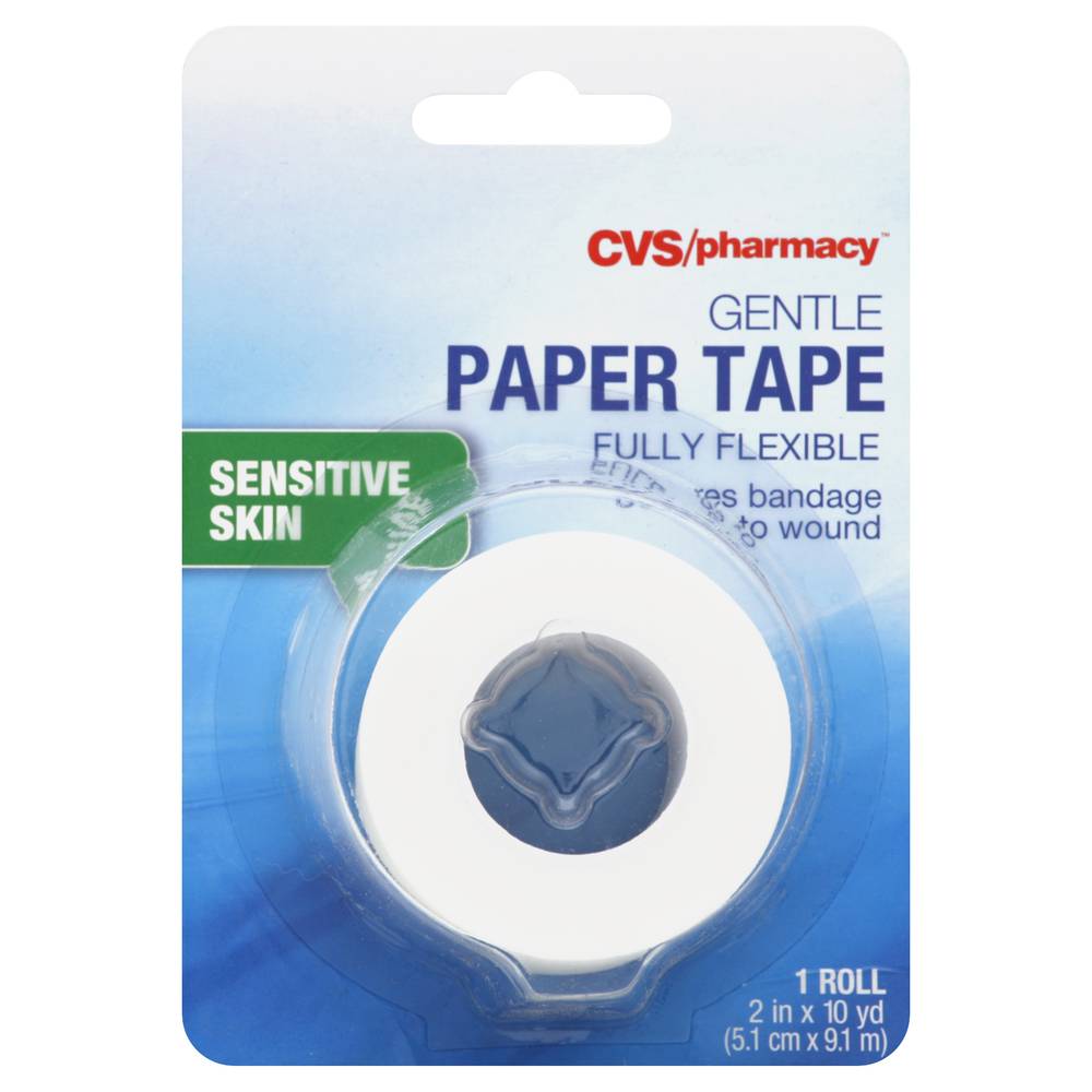 CVS Pharmacy Sensitive Skin Paper Tape, 2inx10yds (5.1cmx9.1cm)