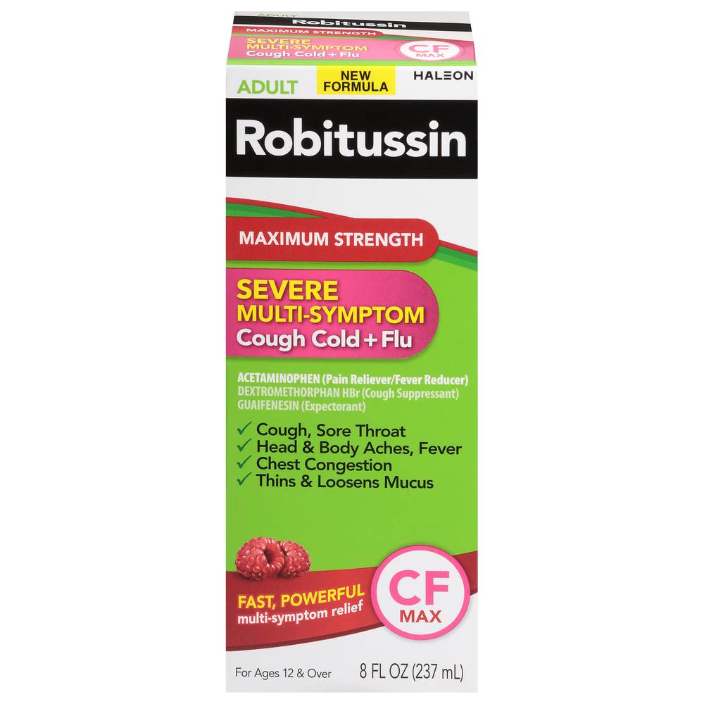 Robitussin Severe Multi-Symptom Cough + Cold + Flu Relief