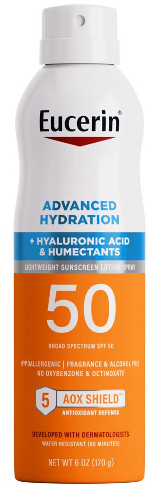 Eucerin Advanced Hydration Spf 50 Sunscreen Lotion (6 oz)