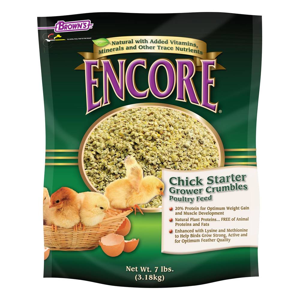 Brown's Encore Natural Chick Starter Feed (Size: 7 Lb)