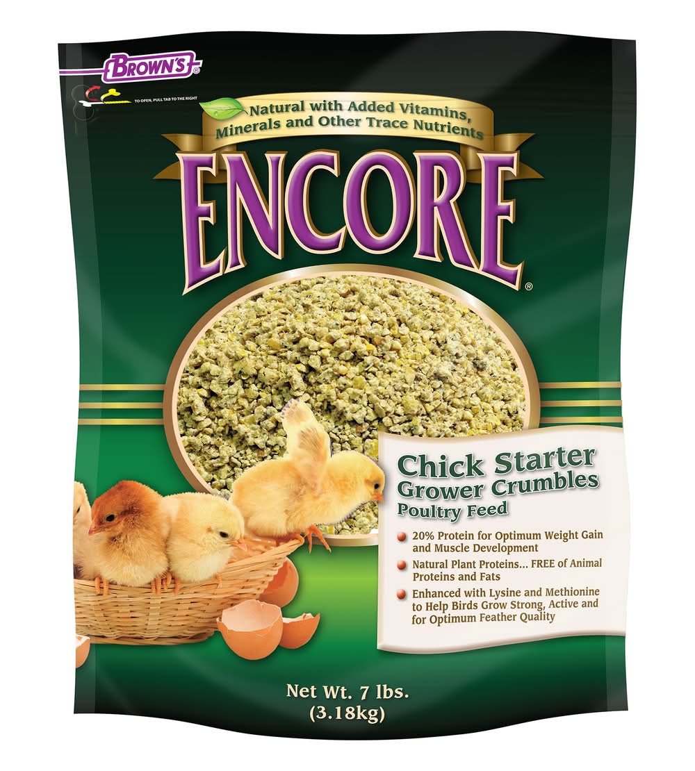 Brown's Encore Natural Chick Starter Feed (Size: 7 Lb)