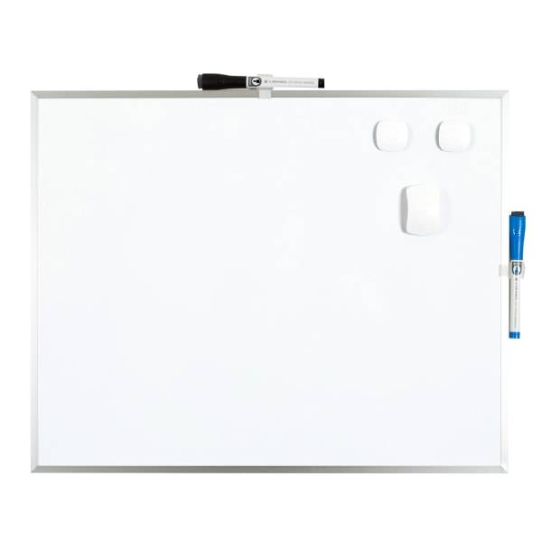 U Brands Magnetic Silver Aluminum Frame Dry Erase Whiteboard