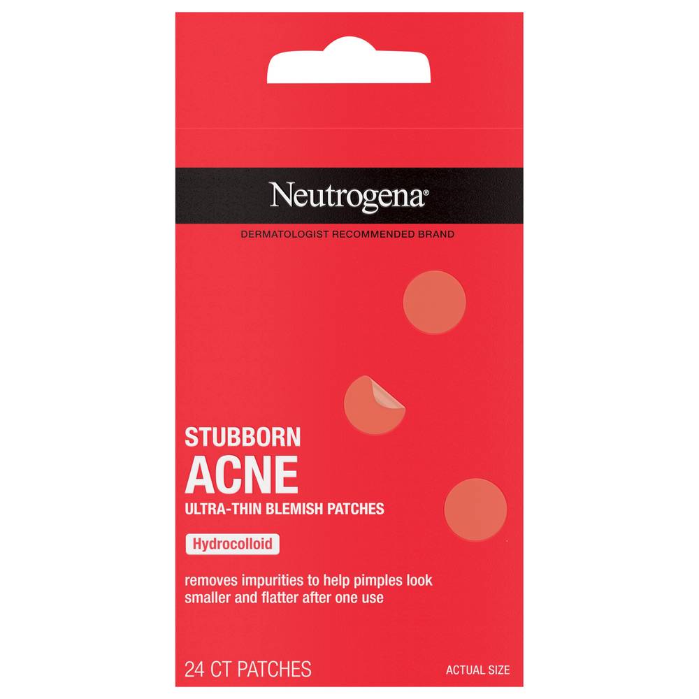 Neutrogena Stubborn Acne Hydrocolloid Ultra-Thin Blemish Patches (24 g)