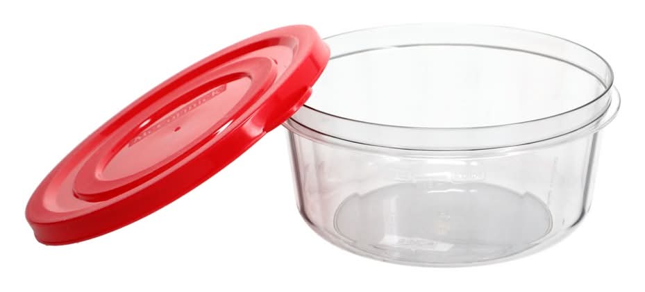 McCormick Round 6.25 Cups Storage Containers 50 fl oz, Clear