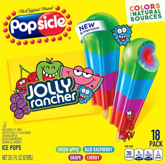 Popsicle Jolly Rancher Ice Pops (18 ct)