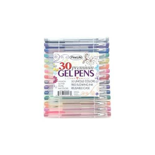 Finelife Gel Pen Set in Case (30 piece)