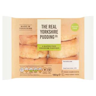 The Real Yorkshire Pudding Co. 6 Gluten Free Yorkshire Puddings 180g