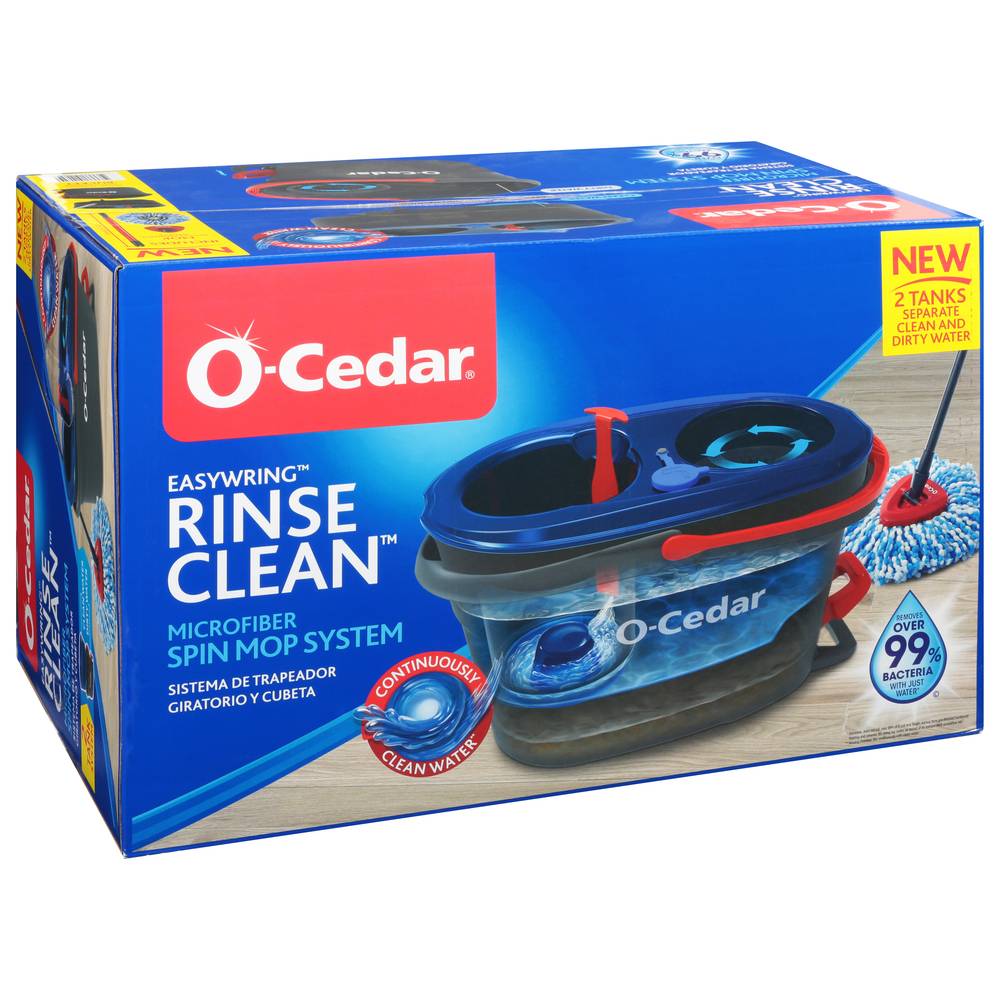 O-Cedar Rinse Clean Microfiber Spin Mop System (7.1 lbs)