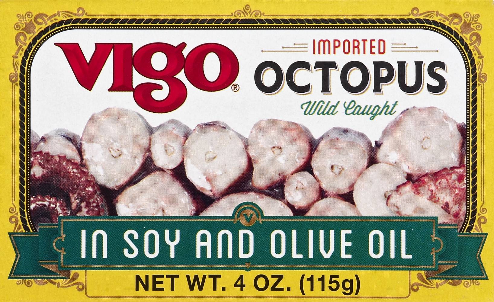 Vigo Imported Wild Caught Octopus in Soy & Olive Oil (4 oz)