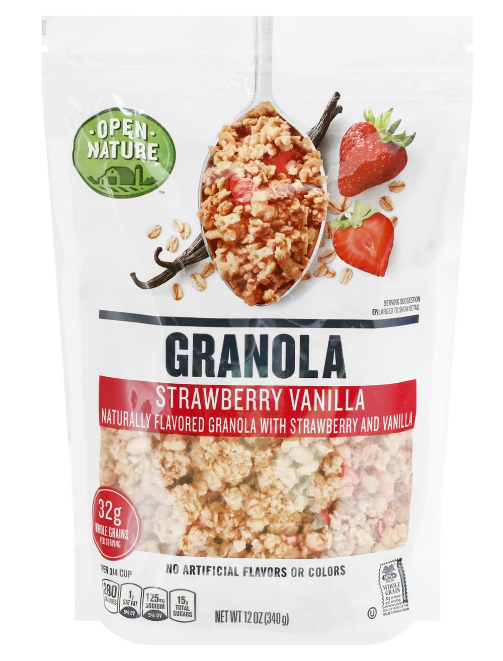 Open Nature Granola, Strawberry-Vanilla (12 oz)