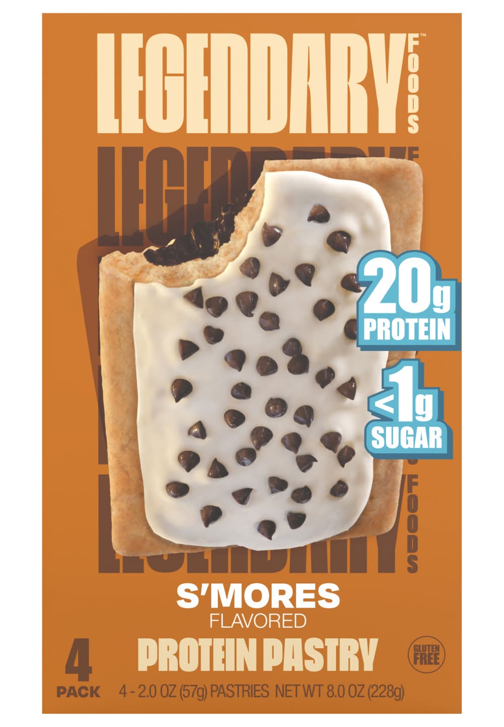 Legendary Foods Protein Pastry, S'mores (4 x 2 oz)