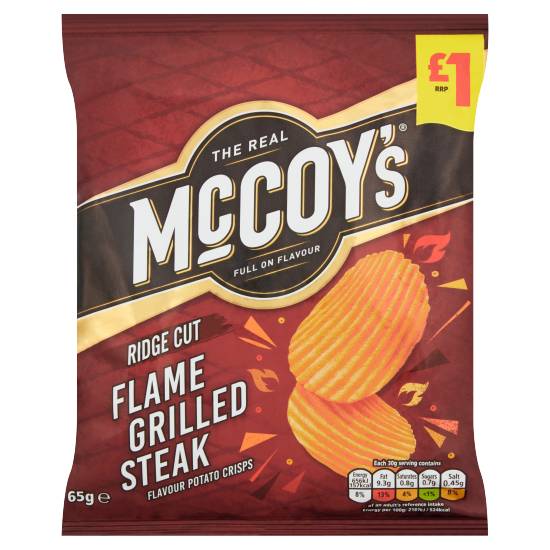 McCoy's Flame Grilled Steak Sharing Crisps (65g)